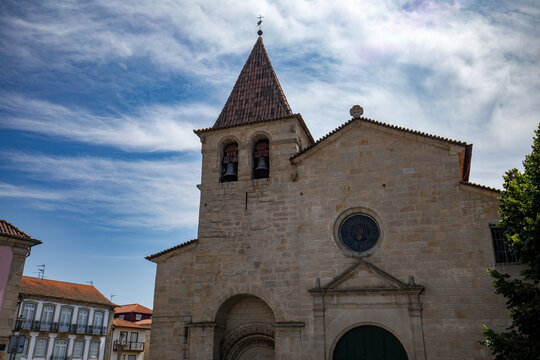 The Church of Santa Mar&iacute;a la Mayor in Guarda, Portugal, on a sunny day