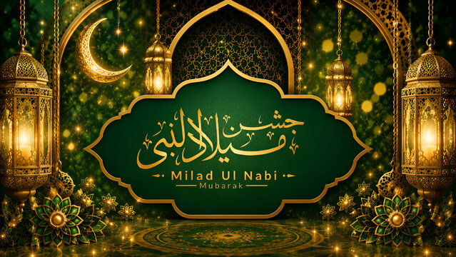 Elegant Eid Milad Ul Nabi Mubarak Islamic Banner Design