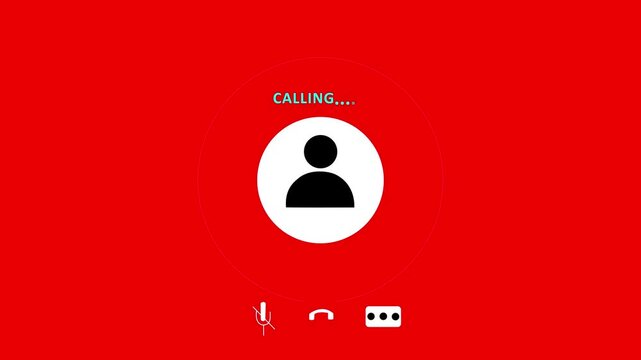 incoming Video call with technology communication concept. Call screen, video, speaker, internet, video calling.