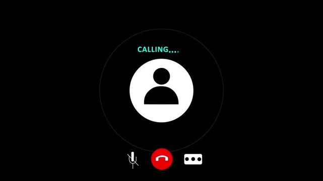 incoming Video call with technology communication concept. Call screen, video, speaker, internet, video calling.