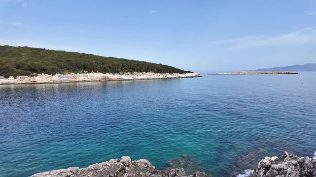 Amazing view of Emplisi Fiskardo Beach, Cephalonia, Ionian Islands, Greece
