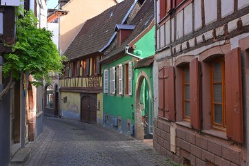 Naklejka premium Gasse in Barr, Elsass