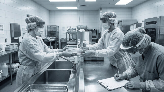 Sterile Processing Team Receives Surgical Instruments in Hospital Workflow