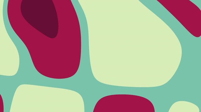 Organic Abstract Colorful Fluid Pattern Animation Background.
