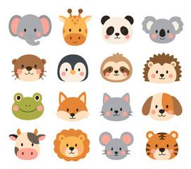 Fototapeta premium set of animals
