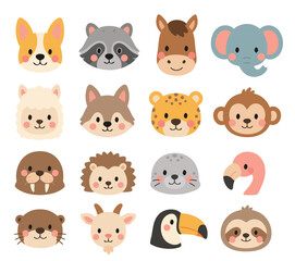 Fototapeta premium set of animals