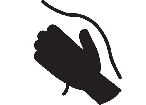 Protective Hand Care Icon for Hygiene, Safety, Healthcare and Personal Protection Vector