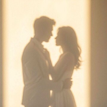 Couple shadow background