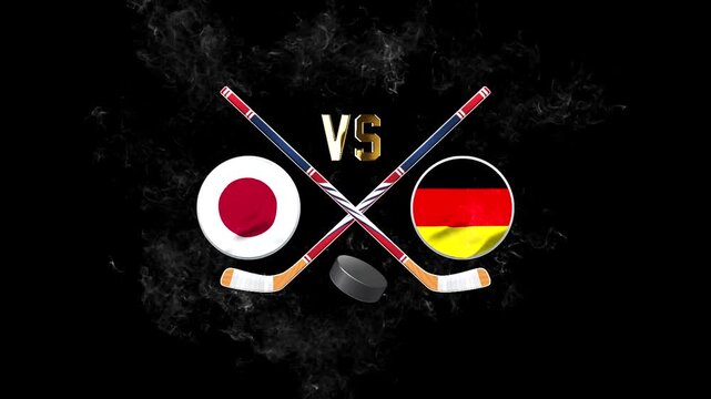 Japan Germany Hockey Competition Graphic Design
