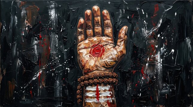 Dark Fantasy Bloody Hand Artwork