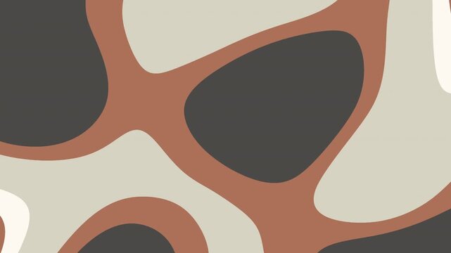 Abstract Earth Tone Organic Layered Pattern Animation Loop.