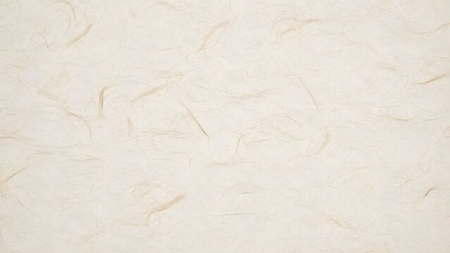 Mulberry paper texture background with visible natural fibers, off white japanese washi paper pattern