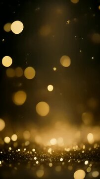 NYE Background sacred atmosphere backdrop with warm golden bokeh for spiritual wellness branding