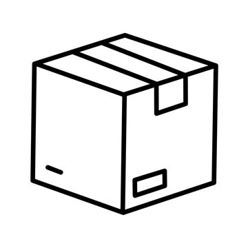 Cardboard box for shipping and delivery services