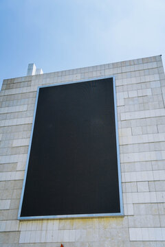 LED video advertisement board in modern city