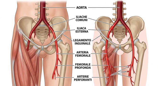 Arteria femorale.