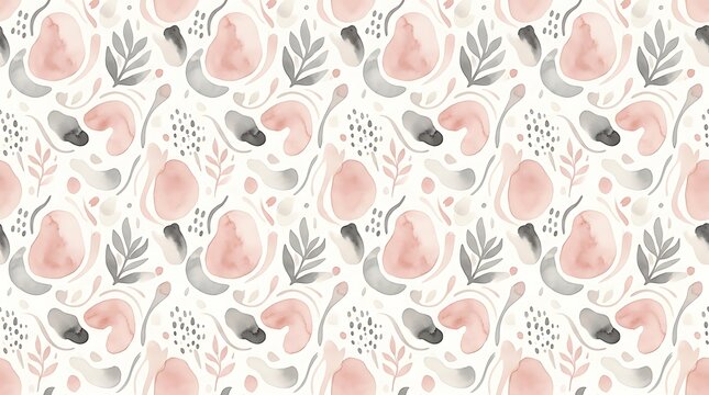 Delicate floral pattern on soft pink background.