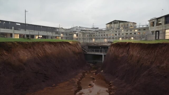 Tunnel under a prison.