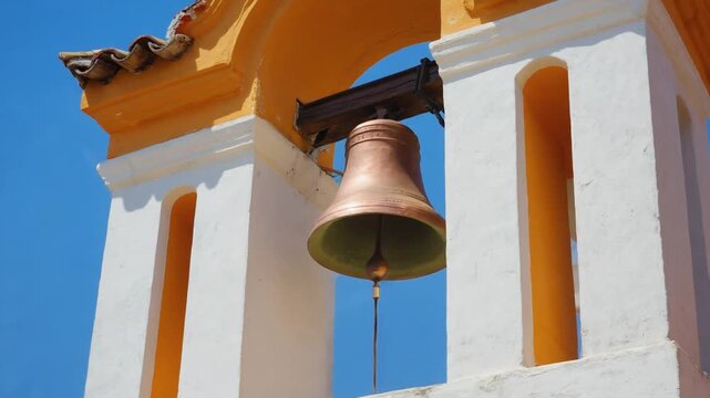 Bell in a bell tower.