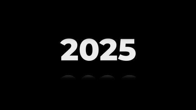 Fast Forward Year Counter Animation 1998 to 2026. Rolling number timeline with motion blur. White text on black background for history, documentary, and time transitions.