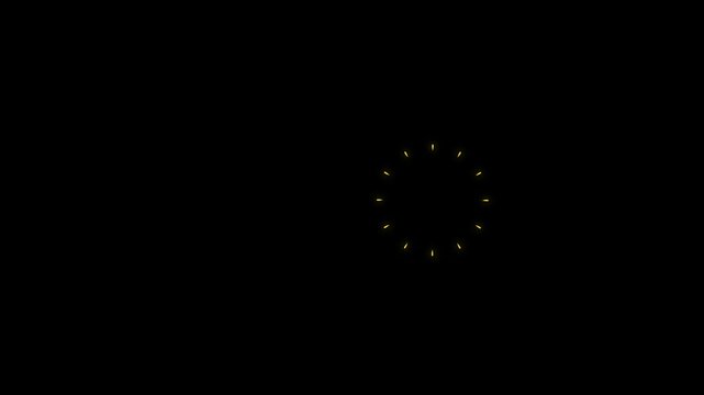 Circle bursting collorfull, Circles fireworks explosion line shape blast black screen animation. Pop-up line animation, 4k