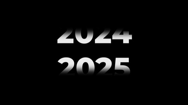 Fast Forward 8 Year Counter Animation 2018 to 2026. Rolling number timeline with motion blur. White text on black background for history, documentary, and time transitions.