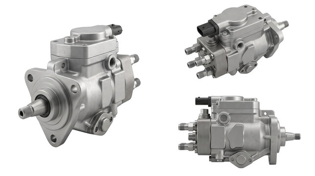 Diesel fuel injection pump, heavy engineering and automotive service concept