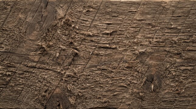 Detailed macro photograph of aged weathered wood texture