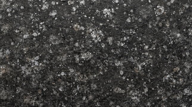 Dark granite stone texture background with white speckles