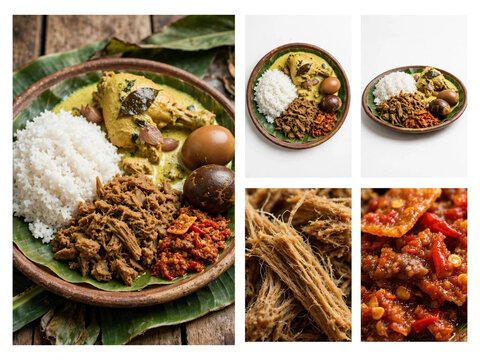 Gudeg Jogja Yogyakarta Jackfruit Stew Food Collage Hero Left 4K