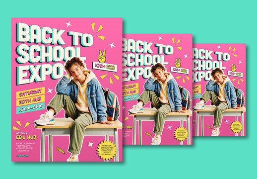 Back To School Expo Poster Layout