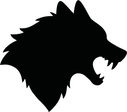 Wolf Fangs Silhouette Vector ...