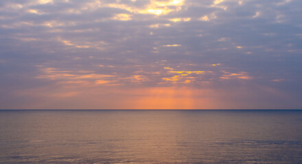 sunset over the sea © Victor
