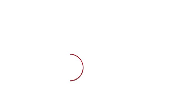minimal circular loading animation with moving progress rings and fade effect.
