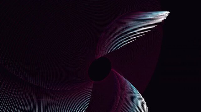 A rotating, neon 3D wireframe mesh displaying pulsating EKG heartbeats and medical data waves, perfect for a high-tech healthcare presentation backdrop.