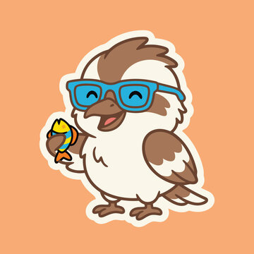 Cute Parotia Ballerina Bird Sticker Holding Magic Wand