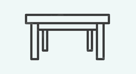 Fototapeta premium Minimalist Wooden Table Design.
