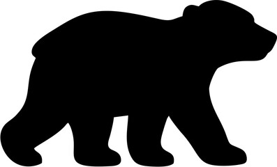 Polar Bear Cub Silhouette Vec... © Aura Artistry