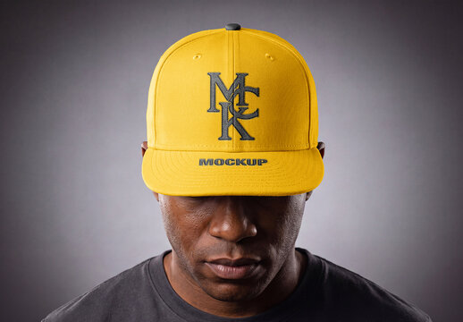 Front Portrait Baseball Cap Mockup