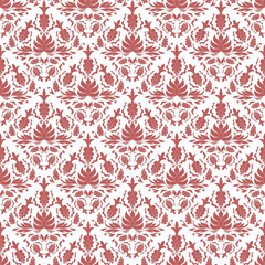 Fototapeta premium Geometric Floral Mosaic Seamless Pattern Background