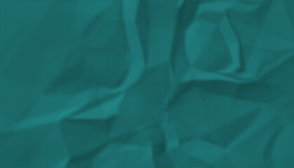 Obraz premium Abstract background of crumpled teal paper texture
