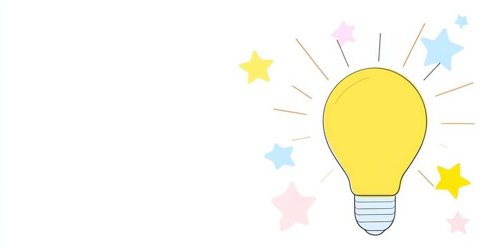 Lightbulb Concept Art in Graphic Illustrations
