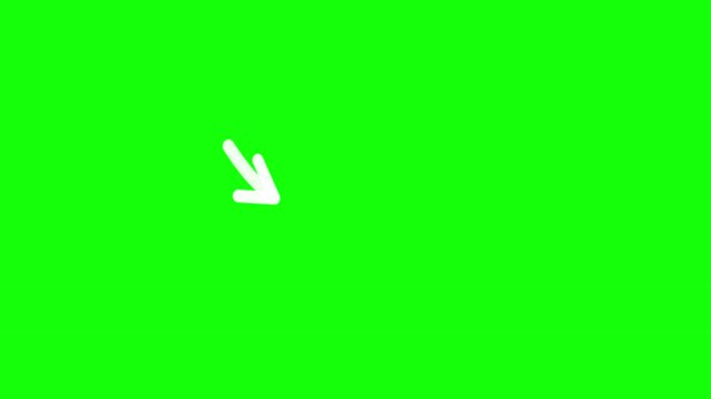 arrow green screen 2d animated 