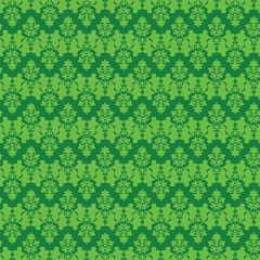 Fototapeta premium Geometric Floral Mosaic Seamless Pattern Background