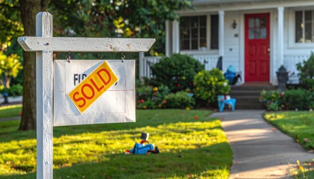 House Sold Sign - A Symbol of Real Estate Success.