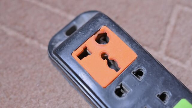 Electrical surge protector outlet and extension 