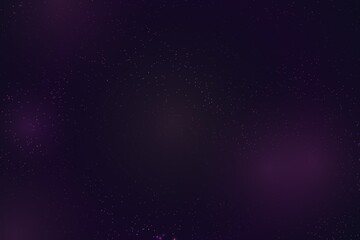 Purple cosmic space galaxy background featuring dark starry night sky glowing nebula light and glittering dust texture © ARgraphic