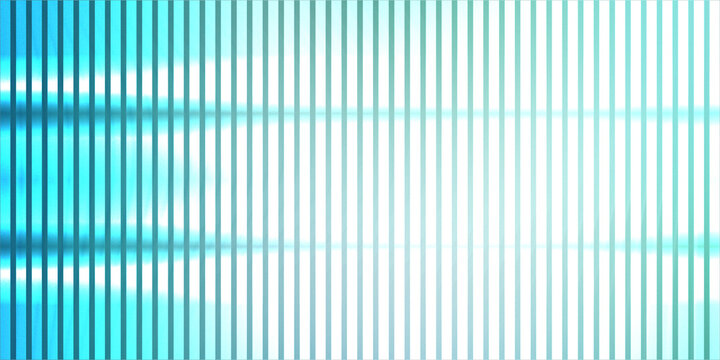 Intense neon cyan stripes with high contrast blue horizontal streaks.