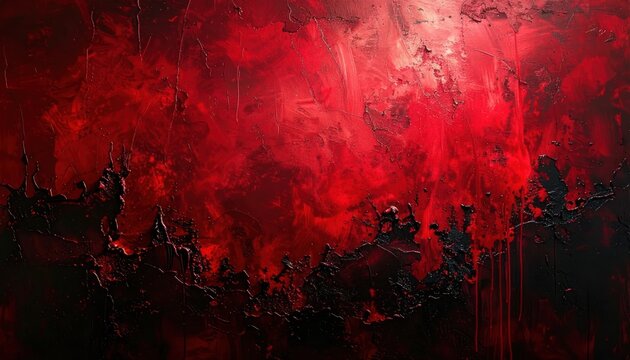 Dramatic red and black textured abstract background