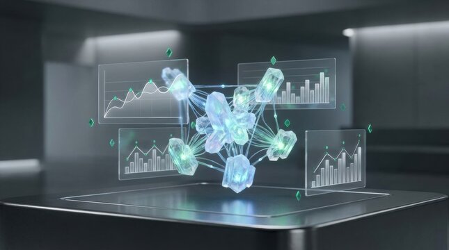 Crystalline data network with business intelligence dashboards